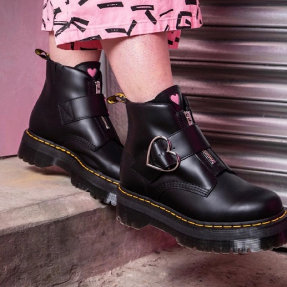 Doc Martens X Lazy Oaf Heart Buckle DUPES Size 6